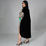 Casual Long Sleeve Loose Stretch Shirt Midi Dress-PS