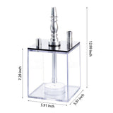 Acrylic Hookah Box with 2 Hose LED Light Silicone Bowl Shisha