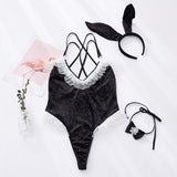 Rose Pink Velvet Erotic Jumpsuit- dance