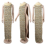 Knitted Open Sides Sweater Scarf Dress
