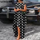 Trendy Print Satin Bohemian Dress-PS