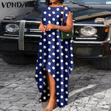 Trendy Print Satin Bohemian Dress-PS
