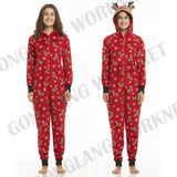 Family Matching Reindeer Pajamas