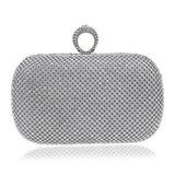 Diamond-Studded Clutch w/Chain