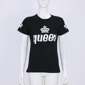 King Queen Lovers T-shirt Couple