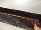 Crocish Pattern Envelope Clutch