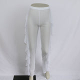 Ruffle Mesh Beach Pants Sheer