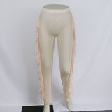 Ruffle Mesh Beach Pants Sheer
