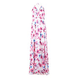 Family Matching Floral V-neck Long Dress
