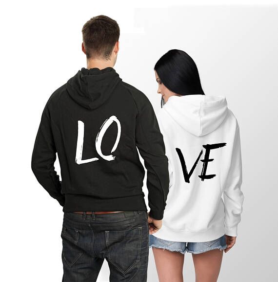 LOVE Letter Print Sweatshirts Hooded Couple