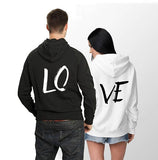 LOVE Letter Print Sweatshirts Hooded Couple