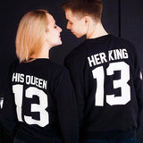 His Queen Her King 13 Long Sleeve Shirt  Couple
