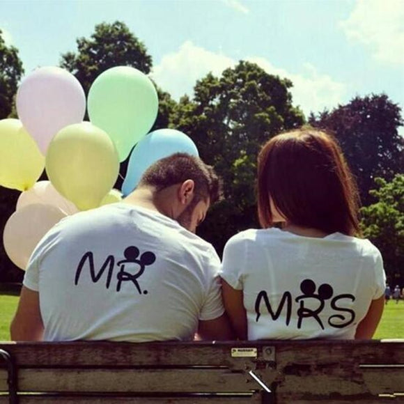 Mr & Mrs Short Sleeve T Shirts Couple