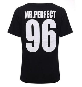 Mrs Mr Perfect Short Sleeve T-Shirt Couple