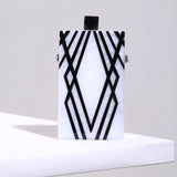 Geometry Splice Print Acrylic Clutch
