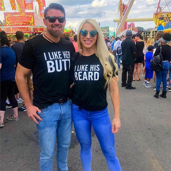 BEARD/BUTT  Short Sleeve T-shirt Couple