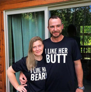 BEARD/BUTT  Short Sleeve T-shirt Couple