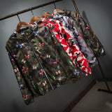 Mens Butterfly Print & Camouflage Hoodie