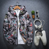 Mens Butterfly Print & Camouflage Hoodie