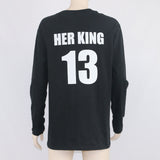 His Queen Her King 13 Long Sleeve Shirt  Couple
