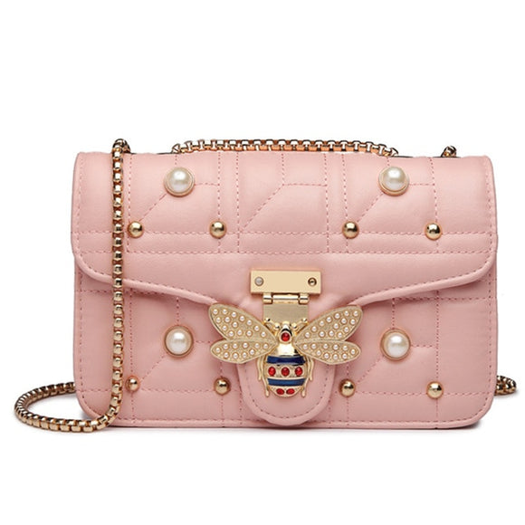 Bee Buckle Shoulder Bag-Clutch