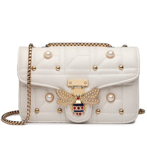 Bee Buckle Shoulder Bag-Clutch