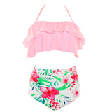 African Print High Waist Bikini Swimsuit-PS