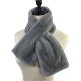 Thicken Plush Faux Fur Scarf
