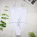 Halter 1pc Wrap Swimsuit