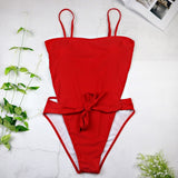 Halter 1pc Wrap Swimsuit