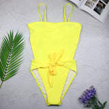 Halter 1pc Wrap Swimsuit