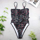 Halter 1pc Wrap Swimsuit