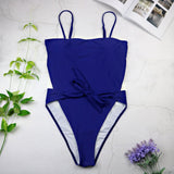Halter 1pc Wrap Swimsuit
