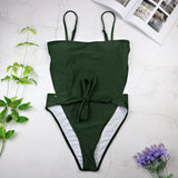 Halter 1pc Wrap Swimsuit