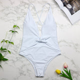 Halter 1pc Wrap Swimsuit