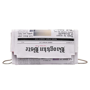 Newspaper Clutch