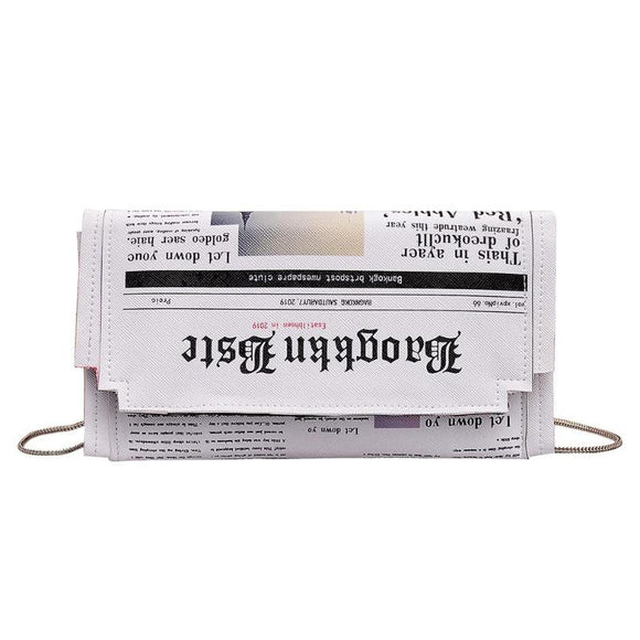 Newspaper Clutch