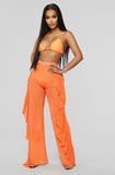 Ruffle Mesh Beach Pants Sheer