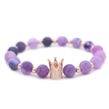 Poshfeel Crown King Charm Stone Bracelet