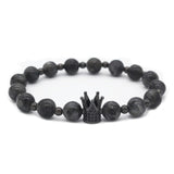Poshfeel Crown King Charm Stone Bracelet