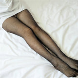 Shiny Rhinestone Open Crotch/Closed Crotch Fishnet Stockings