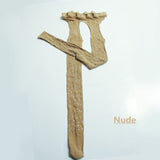 Shiny Rhinestone Open Crotch/Closed Crotch Fishnet Stockings