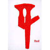 Shiny Rhinestone Open Crotch/Closed Crotch Fishnet Stockings