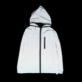 Reflective Windbreaker Waterproof Hooded Jacket-Men