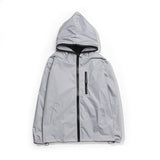 Reflective Windbreaker Waterproof Hooded Jacket-Men