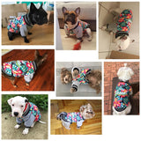 Dog Winter Coat Jacket Hawaii Aloha Print