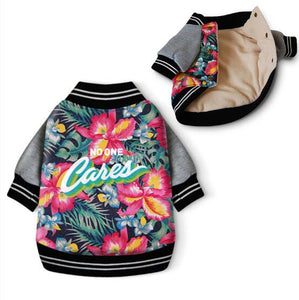 Dog Winter Coat Jacket Hawaii Aloha Print